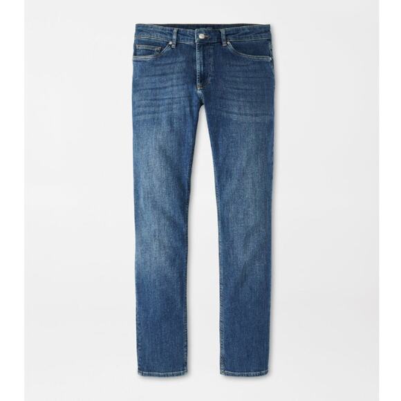 Peter Millar Men's True Blue Wash Vintage Washed Five-Pocket Denim Jeans Size 30 - Picture 3 of 8
